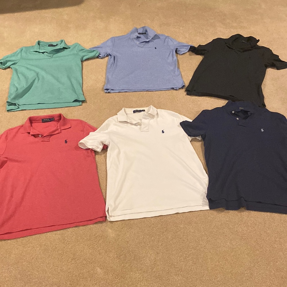 6 POLO Ralph Lauren Polos Men’s Size Small